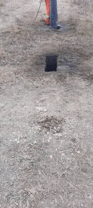 Main water line installed at Kinsella Ranch will bring water to their grazing treatments for their rotational verses continuous comparison.