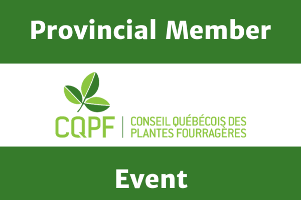 CQPF - Provincial Member Event - Écoloveaux, St-Victor et Mathieu Counard St-Ephrem